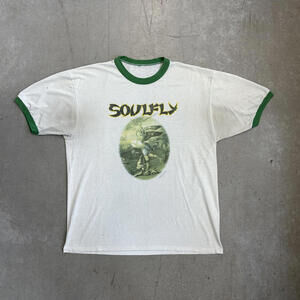 Vintage 1998 Soulfly "To God The Most High" Ringer Band T-Shirt Large